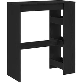 vidaXL Bartisch mit Regal Schwarz Eichen-Optik 90x40x103,5 cm