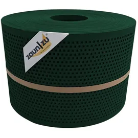 zaunzu® Sichtschutzstreifen 50 m x 19 cm x 0,1 cm Grün Metall
