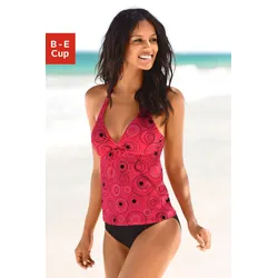 Bügel-Tankini S.OLIVER, Damen, Gr. 46, Cup B, orange (hummer, bedruckt), Polyamid, Bikini-Sets, mit schönem Druckdesign
