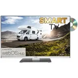 REFLEXION LDDX24iBT mit Standfuß | 24 Zoll (60 cm) rahmenloser LED-Smart TV (webOS), eingebauter DVD-Player, DVB-S2/C/T2 HD Tuner mit Bluetooth - Schwarz