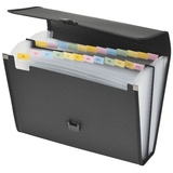 FolderSys Fächermappe 24 Fächer, schwarz