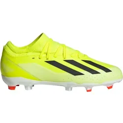ADIDAS Kinder Fussball-Rasenschuhe X Crazyfast, TESOYE/CBLACK/FTWWHT, 38