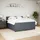 vidaXL Boxspringbett 180 x 200 cm Dunkelgrau