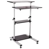 Systafex Computerschreibtisch Steh Bürotisch Mobiler ergonomischer Stand-up Schreibtisch Stehtisch Arbeitstisch Computer Workstation höhenverstellbar