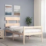 Maison Exclusive Seniorenbett Mit Kopfteil Massivholz