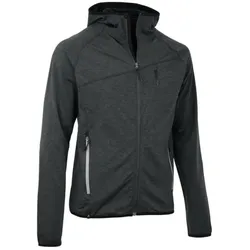Maul Fleecejacke Palinkopf mit Kapuze (schnelltrocknend, atmungsaktiv, elastisch) dunkelgrau Herren