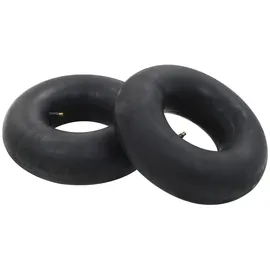 vidaXL Schubkarren-Schläuche 2 Stk. 15x6,00-6 Gummi schwarz