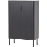 Woood Gunnar Schrank 135 x 85 x 39 cm Schwarz