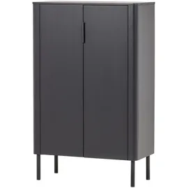 Woood Gunnar Schrank 135 x 85 x 39 cm Schwarz