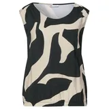 STREET ONE Damen Strukturmix Top mit Print - 34
