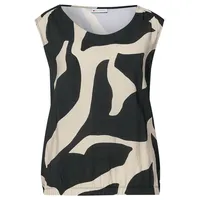 STREET ONE Damen Strukturmix Top mit Print - 34