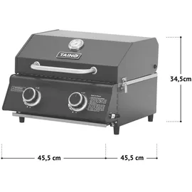 TAINO Platinum Compact Tischgrill Dark