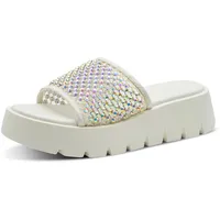 Marco Tozzi Guido Maria KRETSCHMER by Marco Tozzi Damen Sandale weiches Feel Me Fußbett weiches Innenfutter Stylisch, weiß (Offwhite), 40 EU
