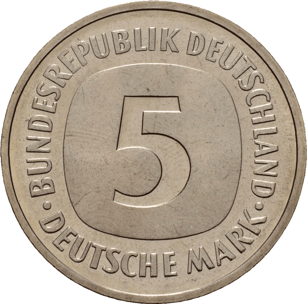 5 DM Münze Bundesrepublik Deutschland