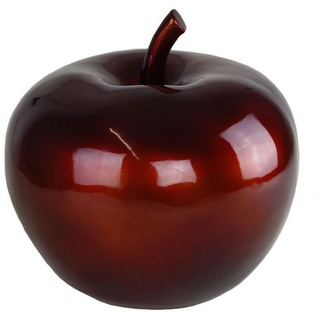 Casablanca Dekoobjekt Deko Skulptur Apfel 26x25cm Kupfer metallic aus Polyresin Dekoapfel, echtes Kunsthandwerk rot