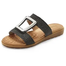 VIVANCE Pantolette Damen Schwarz/Silberfarben 39