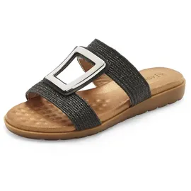 VIVANCE Pantolette Damen Schwarz/Silberfarben 39