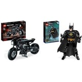 LEGO Technic The Batman - BATCYCLE Set, Motorrad-Spielzeug & DC Batman Baufigur, Superhelden Action Figur und Dekoration