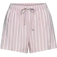 LASCANA Schlafshorts Gestreift Rosa 40