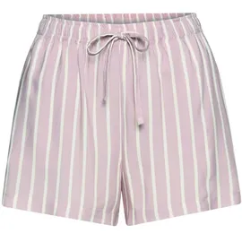 LASCANA Schlafshorts Gestreift Rosa 40