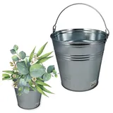 GarPet Zinkeimer 10 Liter Grau 1 St.