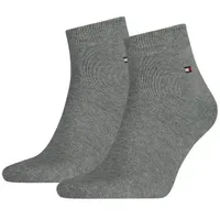 Tommy Hilfiger TH MEN QUARTER 2P Sneakersocken Grau 43-46