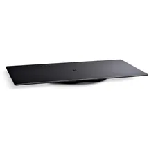 MELICONI Rotobase Elite M, Drehteller für Monitore und Fernseher, um 360° Drehbarer Standfuß, Belastbarkeit bis 70 kg, Gehärtetes Glas, Made in Italy, Schwarz