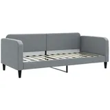 vidaXL Tagesbett Hellgrau 90x200 cm Stoff
