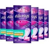 Always Dailies Slipeinlagen, einzeln verpackt, 6 Stück