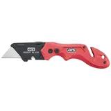 4K5 Tools TK 300 Insert Blade Knife 600.300A Klappmesser mit Holster Rot, Schwarz