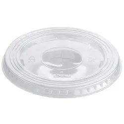 MONOUSO - Deckel Flach mit Kreuz Transp. PET Ø9,4cm (1000 Stück)