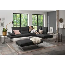 W.Schillig Eckcouch Mikrofaser 2-Sitzer Grau