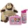 p:os Plüschrucksack Max Monkey Girl mit Brotdose und Trinkflasche