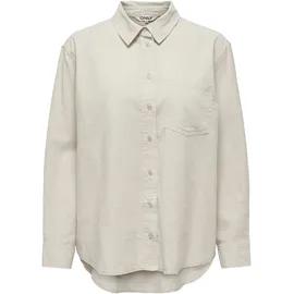 Only ONLTOKYO L/S LINEN BLEND SHIRT Beige S