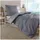BettwarenShop Eternity Combo Gestreift Schiefer 200 x 200 cm + 2 x 80 x 80 cm
