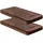 InLine 2er woodplate, USB Powerbank 5.000mAh, mit LED Status Anzeige, Echtholz, (01478D)