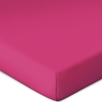 BASSETTI Spannbetttuch für Boxspringtopper Uni Farbe Fuchsia K2/576 Größe 90x190 100x220cm