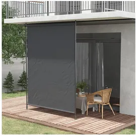Outsunny Senkrechtmarkise 200 x 305 cm Grau