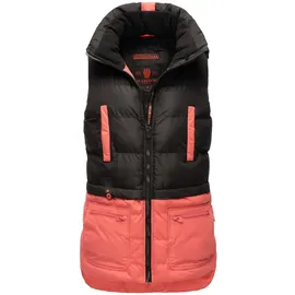 Marikoo Steppweste "Kiraraa", Damen, Gr. S (36), rot (schwarz, rouge), Obermaterial: 100% Polyester. Innenseite: 100% Polyester. Futter: 100% Polyester, Westen Steppweste, mit schönem Steppdesign