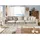 Massivmoebel24 Sofa 3-sitzer 341x117x90 beige Sylt