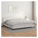 vidaXL Boxspringbett 200 x 200 cm Weiß