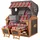 Mr. Deko Strandkorb Komplettset - bene living - Borkum XL Teak - PE grau - Modell 584 - inkl. Liftersystem