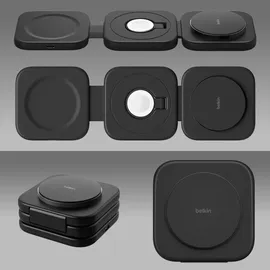 Belkin Boost Charge PRO Qi2 3in1 magn.einkl.Reiseladeg.WIZ024vfBK