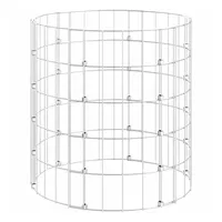 vidaXL Gabionen-Säule Rund 50 × 50 cm