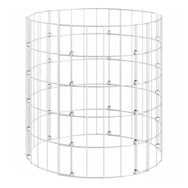 vidaXL Gabionen-Säule Rund 50 × 50 cm