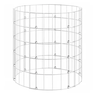 vidaXL Gabionen-Säule Rund 50 × 50 cm