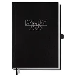 HÄFFT Buchkalender A5 Day by Day 2026 9941-1 Business