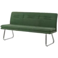Mendler Sitzbank HWC-H70 Polsterbank Bouclé Grün 180 x 0 x 0 cm