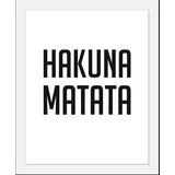 queence Bild »Hakuna Matata«, in 3 Größen, gerahmt, schwarz