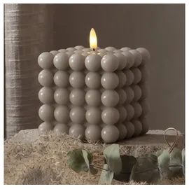 Star Trading Flamme Dot LED-Kerze 13 cm grau